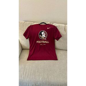 Nike Men's FSU Football Dri-Fit T-Shirt-New Never Worn Game Day Ready Free Ship